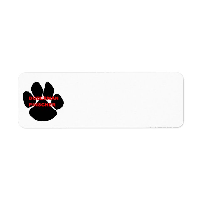 doberman pinscher name paw (Front)