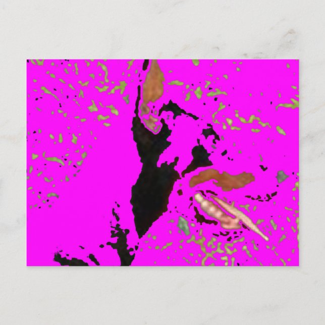 doberman pinscher odd art postcard (Front)
