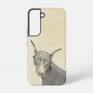 Doberman Pinscher Painting - Original Dog Art Samsung Galaxy Case