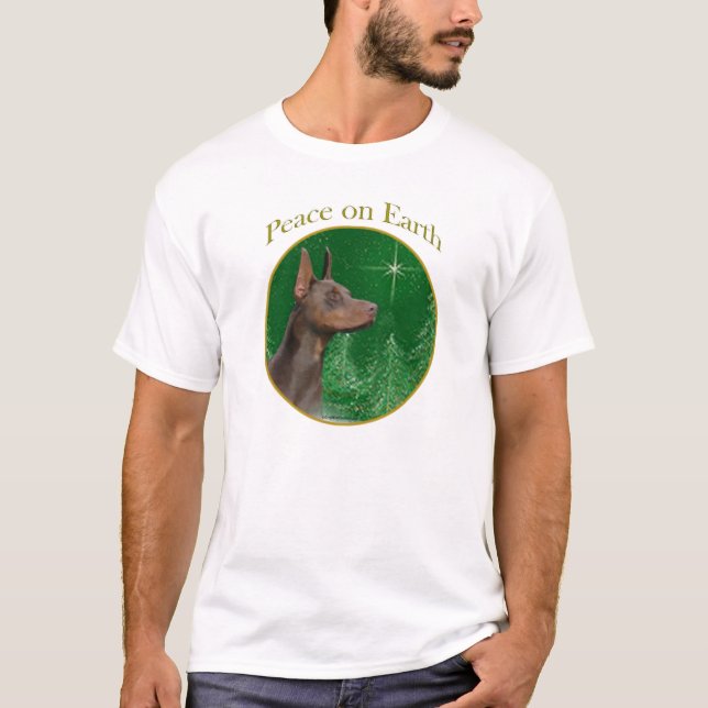 Doberman Pinscher Peace T-Shirt (Front)