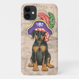 Doberman Pinscher Pirate iPhone 11 Case