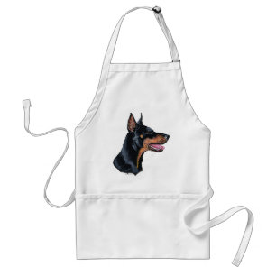 Doberman Pinscher Profile Standard Apron