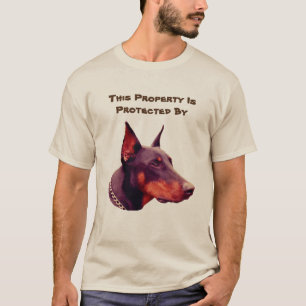 Doberman Pinscher Protected By Funny  T-Shirt