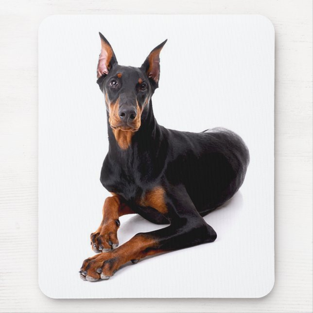 Doberman Pinscher Puppy Dog Mousepad (Front)