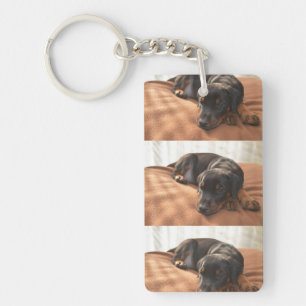 doberman-pinscher-puppy key ring