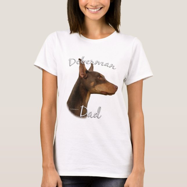 Doberman Pinscher (red) Dad 2 T-Shirt (Front)