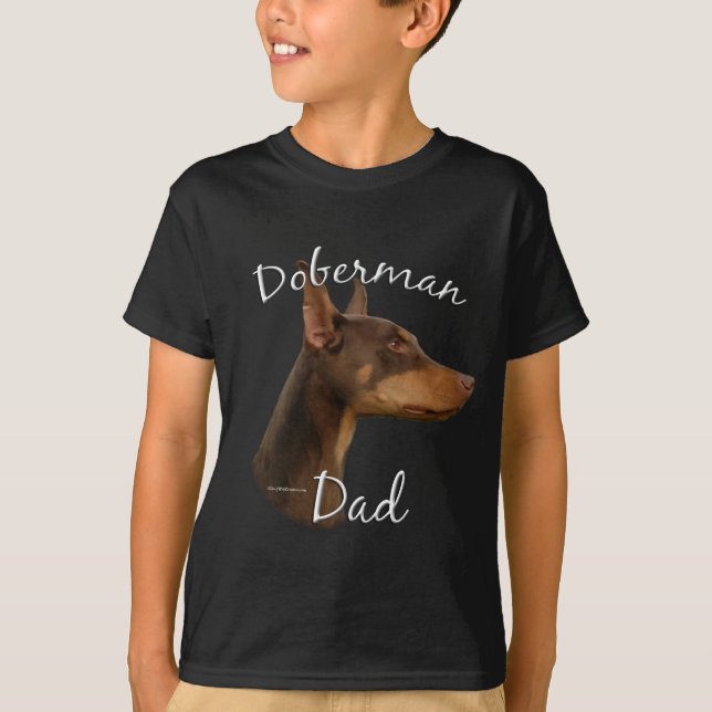 Doberman Pinscher (red) Dad 2 T-Shirt (Front)