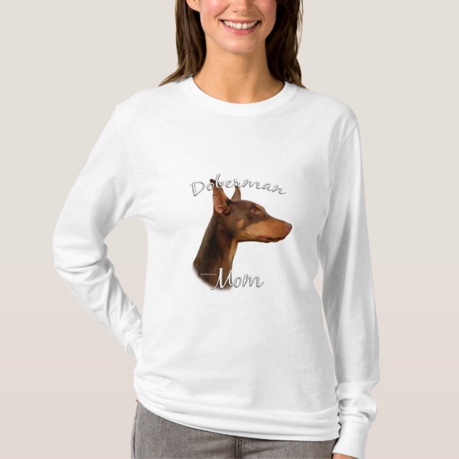 Doberman Pinscher (red) Mum 2 T-Shirt (Front)