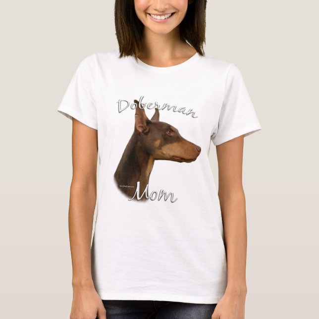 Doberman Pinscher (red) Mum 2 T-Shirt (Front)