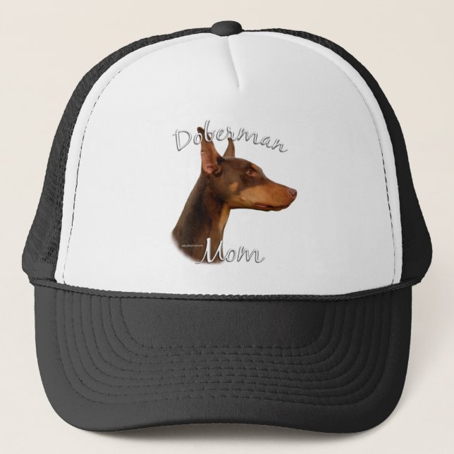 Doberman Pinscher (red) Mum 2 Trucker Hat (Front)