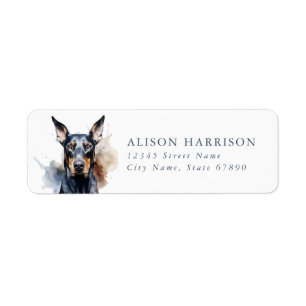 Doberman Pinscher Return Address Labels