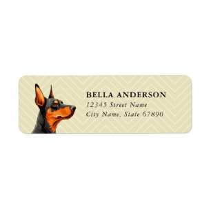 Doberman Pinscher Return Address Labels