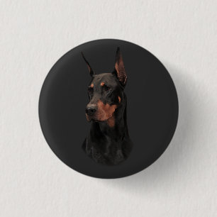 Doberman Pinscher, Square Wall Clock T-Shirt 3 Cm Round Badge