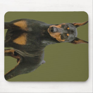 Doberman Pinscher Standing Mouse Mat