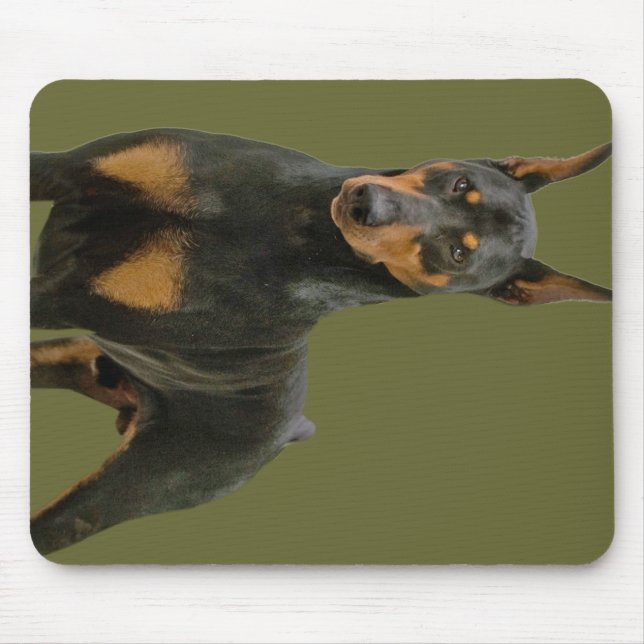 Doberman Pinscher Standing Mouse Mat (Front)