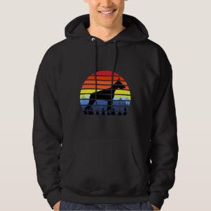 Doberman Pinscher Sunset Vintage Retro Hoodie