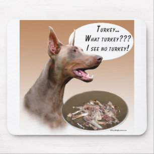 Doberman Pinscher Turkey Mouse Mat