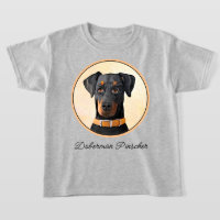 Doberman Pinscher Uncropped Painting Original Art