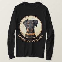 Doberman Pinscher Uncropped Painting Original Art