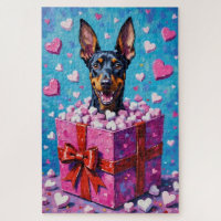 Doberman Pinscher Valentine's Day Marshmallow