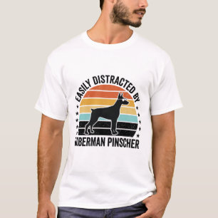 Doberman Pinscher Vintage Sunset Graphic Tee Desig