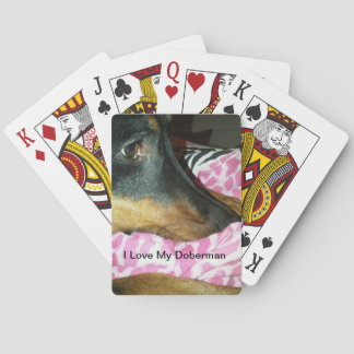 Doberman Playing Cards