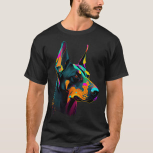 Doberman  Pop Dobie Cute Doberman T-Shirt