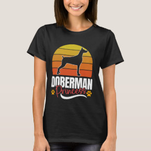 DOBERMAN PRINCESS Doberman Women Dobie Dog Mum T-Shirt