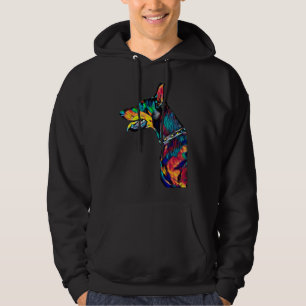Doberman Profile Head Dog Breed Pet True Friend  7 Hoodie