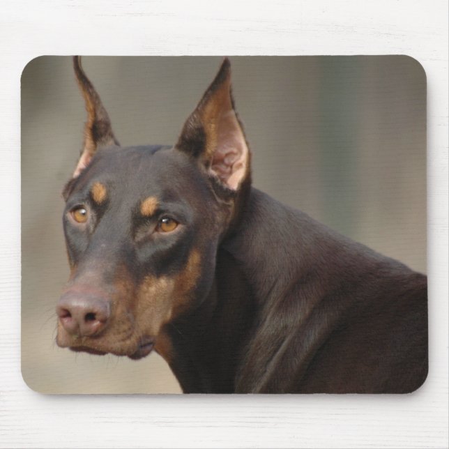 Doberman Protection Mouse Mat (Front)