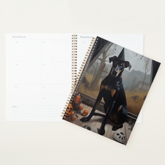 Doberman Pumpkins Halloween Scary Planner (Display)