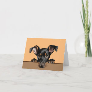 Doberman Puppy Dog Pet Notecard or Thank you Card