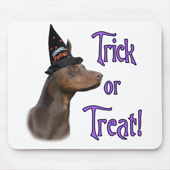 Doberman red Trick Mouse Mat (Front)