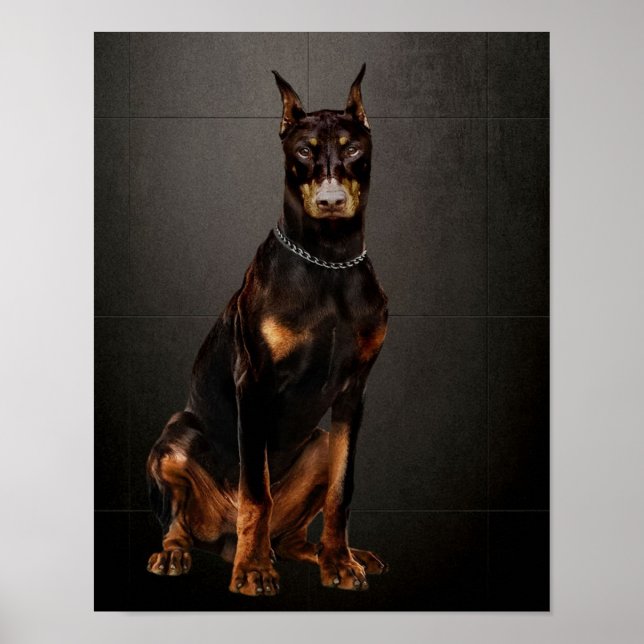 Doberman Reliable Guard Doberman Dog Poster (Front)