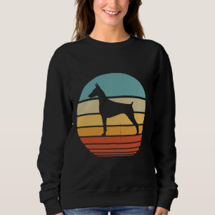Doberman Retro Vintage S S Sunse For Men Women Boy Sweatshirt