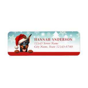 Doberman Return Address Labels