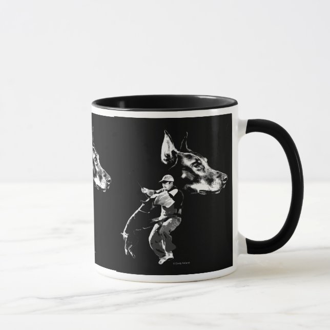 Doberman Schutzhund Design Mug (Right)