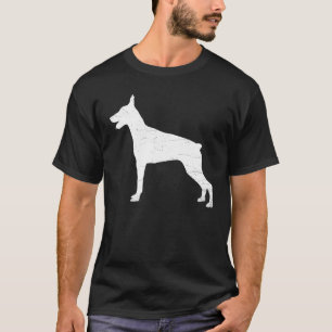 Doberman Silhouette Animal Dog Doberman T-Shirt