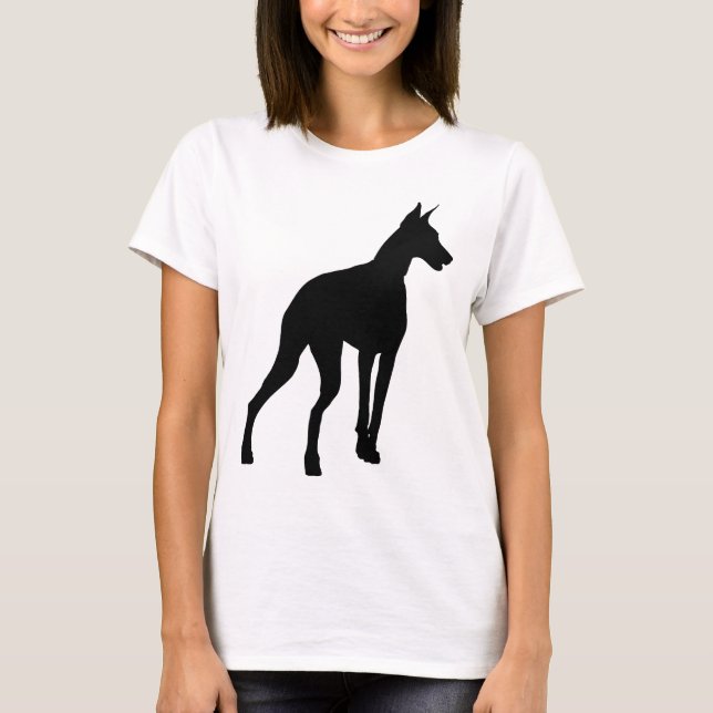 Doberman Silhouette T-Shirt (Front)