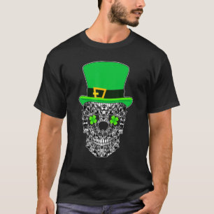 Doberman Skull Dog St Patricks Day T-Shirt