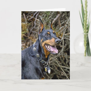 Doberman Smile Card