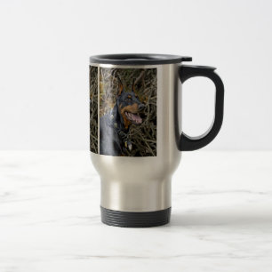 Doberman Smile Travel Mug