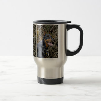 Doberman Smile Travel Mug