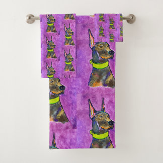 Doberman Towel Set