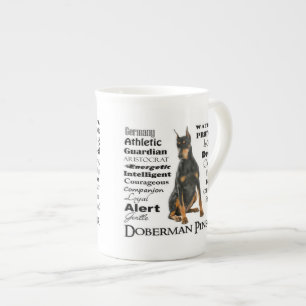 Doberman Traits Bone China Mug