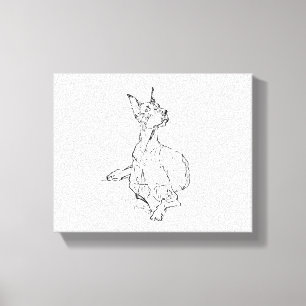 Doberman Wall Art – Minimalist Dog Line Drawing
