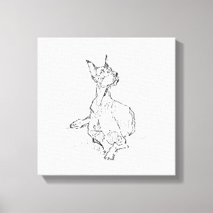 Doberman Wall Art – Minimalist Dog Line Drawing