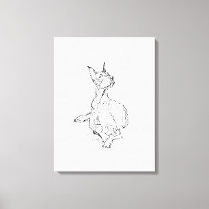 Doberman Wall Art – Minimalist Dog Line Drawing