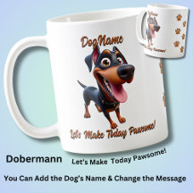 Dobermann,  Add Dog's Name, Change Text