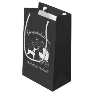 Dobermann Dog Baby Shower Puppy Dobie Pinscher Small Gift Bag